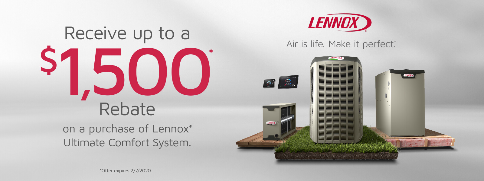 Up To 1 500 In Rebates Lennox Ultimate Comfort Systems